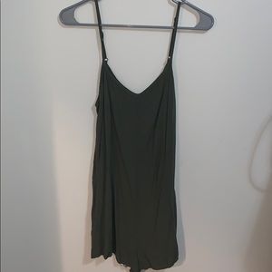 army green romper